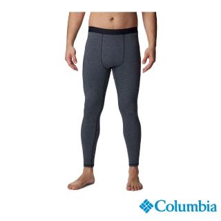 【Columbia 哥倫比亞 官方旗艦】男款-Tunnel Springs快排羊毛內著長褲-黑色(UAM93730BK/HF)