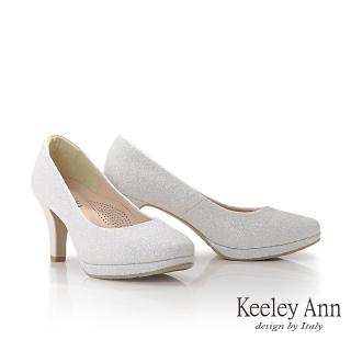 【Keeley Ann】高底台圓頭高跟鞋(白色385198140)