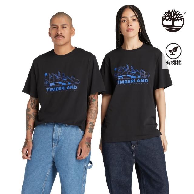 【Timberland】中性黑色短袖T恤(A27YF001)