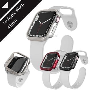 【刀鋒Edge】Apple Watch Series 9/8/7 41mm 鋁合金雙料保護邊框殼
