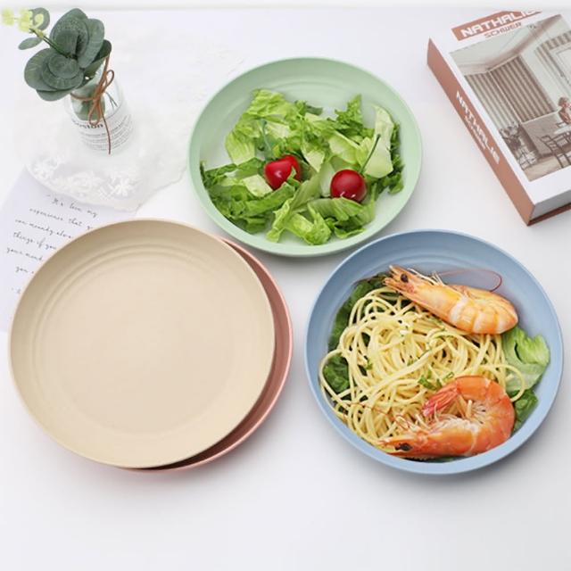 【Pena 珮娜餐具】小麥沙拉盤 22.5cm -四入組(盤子、環保餐盤)