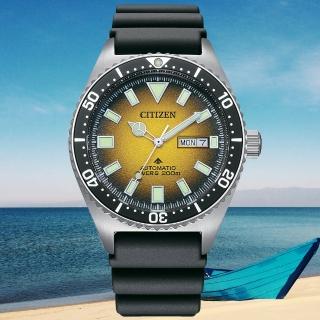 【CITIZEN 星辰】PROMASTER系列 Marine 防水200米 潛水機械腕錶 禮物推薦 畢業禮物(NY0120-01X)