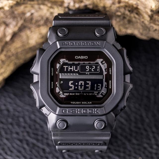 【G-SHOCK】G-SHOCK 太陽能潮流大錶徑電子錶-消光黑(GX-56BB