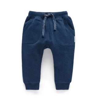 【Purebaby】澳洲有機棉 男童運動褲(男童 有機棉 保暖 長褲)