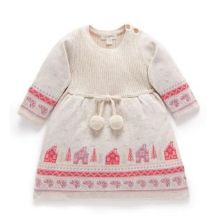 【Purebaby】澳洲有機棉 女童洋裝/連衣裙(女童 童裝)