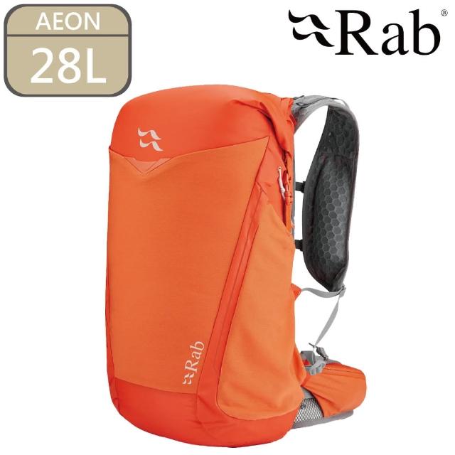 【RAB】AEON 健行多功能背包-爆竹橘 QAP-22-28(登山、背包、每天、旅遊、戶外)