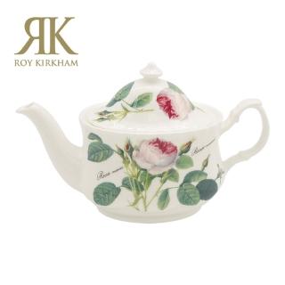 【英國ROY KIRKHAM】Redoute Rose 浪漫淺玫瑰系列600ml骨瓷小花茶壺(英國製造進口)