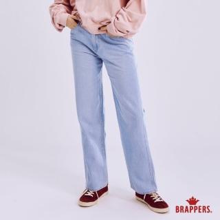 【BRAPPERS】女款 Boy friend系列-中腰全棉寬褲(淺藍)
