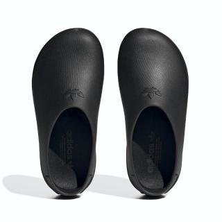 【adidas 愛迪達】Adifom Stan Mule W 女鞋 全黑色 膠鞋 麵包鞋 穆勒拖鞋 IE4626