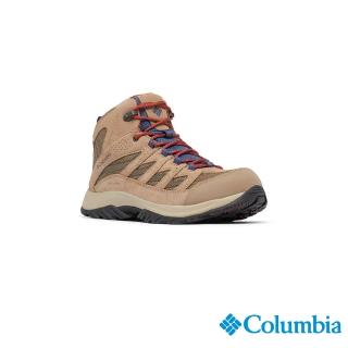 【Columbia 哥倫比亞官方旗艦】男款-CRESTWOODOmni-Tech防水高筒登山鞋深-棕褐(UBI53710TN/HF)
