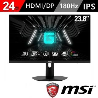 【MSI 微星】OPTIX G244F E2 24型 IPS 180Hz 電競螢幕(Adaptive-Sync/1ms/TUV護眼)