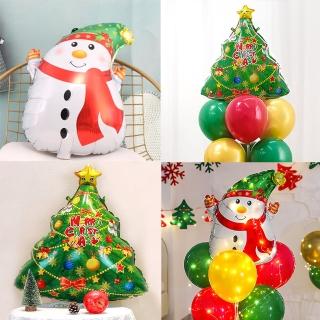 Merry Christmas聖誕節雪人+聖誕樹鋁模氣球(聖誕節 氣球 派對 佈置 耶誕 掛飾 裝飾 布置)