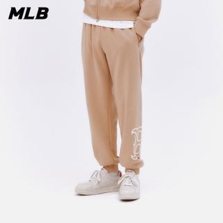 【MLB】大Logo運動褲 休閒長褲 波士頓紅襪隊(3APTB0736-43BGS)