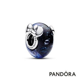 【Pandora官方直營】迪士尼《米奇與米妮》造型藍色 Murano 琉璃串飾