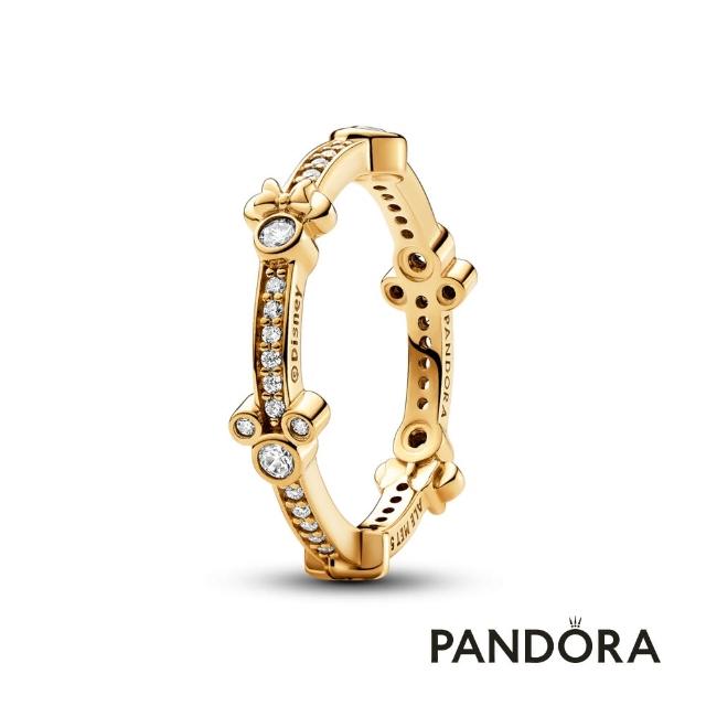 【Pandora官方直營】迪士尼《米奇與米妮》造型永恆璀璨戒指