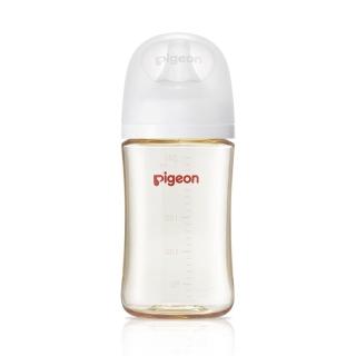 【寶寶共和國】Pigeon貝親 第三代母乳實感PPSU奶瓶240ml-純淨白(新生兒必備首選 瓶餵與親餵順利轉換)