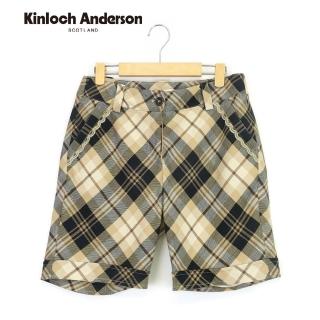 【Kinloch Anderson】格紋花邊口袋短褲 金安德森女裝(KA0265211 卡其)