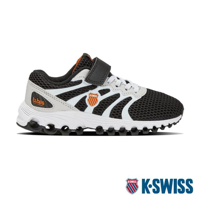【K-SWISS】輕量訓練鞋 Tubes Comfort 200 Strap-童-黑/白/橘(57160-054)