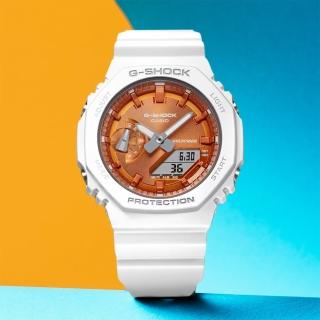 【CASIO 卡西歐】G-SHOCK ITZY Lia 配戴款 八角 農家橡樹 閃耀冬季手錶 畢業禮物(GMA-S2100WS-7A)