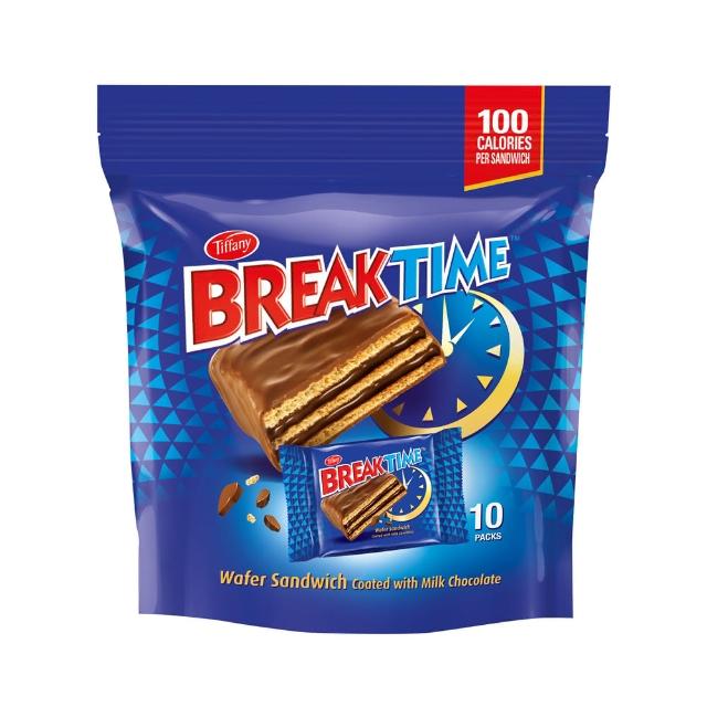 【Break】Breaktime雙層可可威化餅 10入/包(130g)