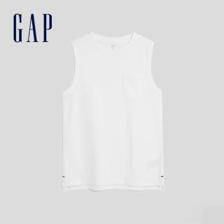 【GAP】男童裝 背心-白色(626592)