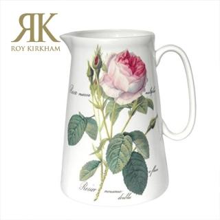 【英國ROY KIRKHAM】Redoute Rose 浪漫淺玫瑰系列 870ml骨瓷水罐(英國製造進口)