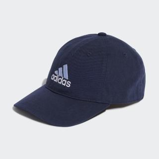 【adidas 愛迪達】LOGO 運動帽子(男女運動帽 海軍藍HT2036/白IC9693/深棕IC9695 棒球帽 鴨舌帽)