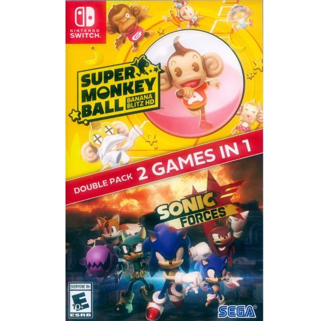 【Nintendo 任天堂】NS SWITCH 音速小子武力+現嚐好滋味！超級猴子球 Sonic Forces Monkey Ball(英文美版)