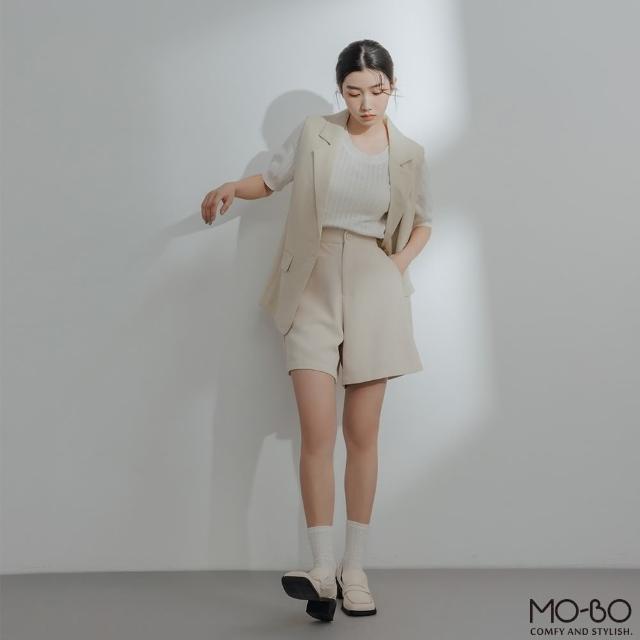 【MO-BO】霧面質感時髦西裝短褲