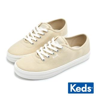【Keds】BREEZIE 簡約輕巧舒適感休閒鞋-淺卡其(9231W123490)