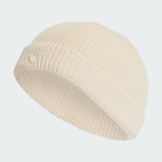 【adidas 愛迪達】帽子 毛帽 運動帽 SHORT BEANIE 米 IL8443
