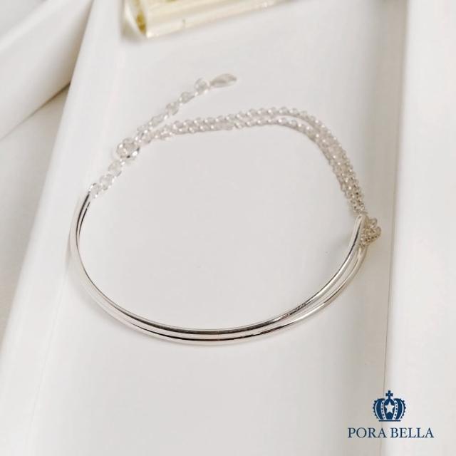【Porabella】925純銀打結手鍊 幾何設計不對稱純銀手鍊 魯伯特之淚手鍊 簡約個性手鍊 Bracelet