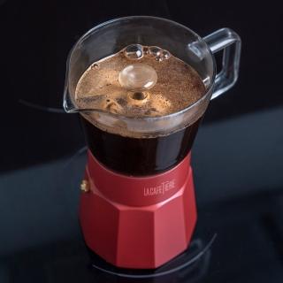 【LaCafetiere】Verona玻璃義式摩卡壺 6杯(濃縮咖啡 摩卡咖啡壺)