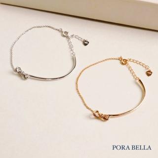 【Porabella】925純銀 蝴蝶結手鍊 輕奢ins小香風 滿鑽少女心手鏈 情人節禮物 Bracelets