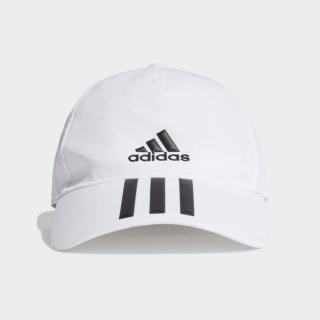 【adidas 愛迪達】3-STRIPES 運動帽子(GM4511 男女運動帽 棒球帽 吸濕排汗 白)