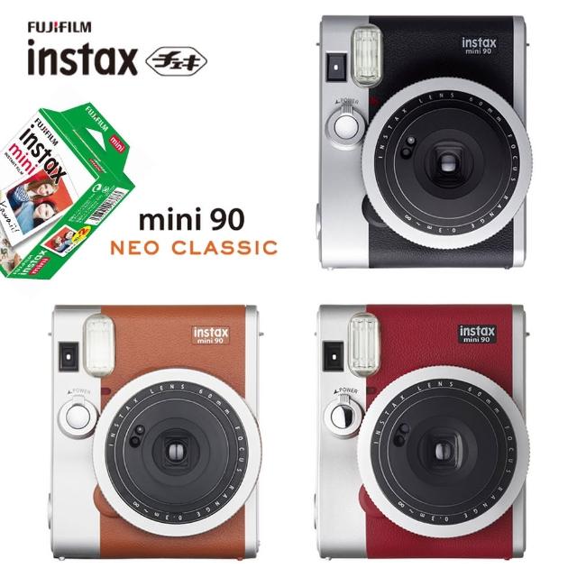 FUJIFILM 富士】instax mini 90 經典復古拍立得(即可拍經典黑相機復古