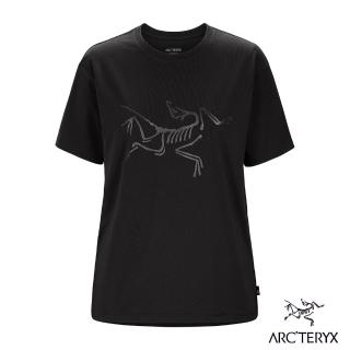 【Arcteryx 始祖鳥】女 Arc Logo 短袖休閒Tee(黑)