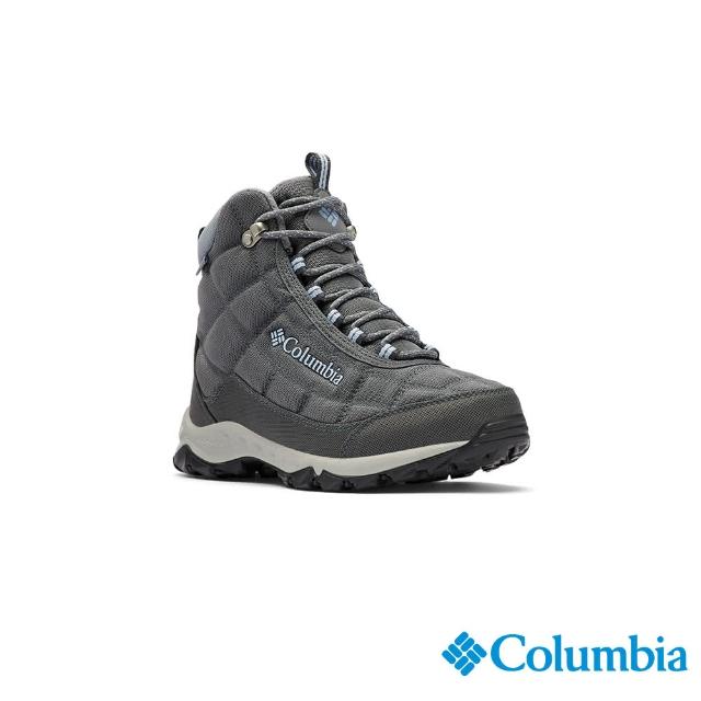 【Columbia 哥倫比亞官方旗艦】女款-FIRECAMP Omni-Tech防水高筒健走鞋-深灰(UBL17660DY/HF)