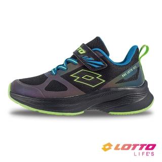【LOTTO】童鞋 SP900 炫彩輕量跑鞋(黑-LT3AKR5250)
