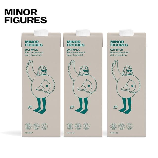 即期品【Minor Figures 小人物】英國 咖啡師燕麥奶-濃厚1000mlx3入(植物奶 效期20240405)