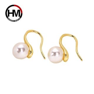 【HANNAH MARTIN】HANNAH MARTIN 珍珠黃銅耳環A008(耳針)