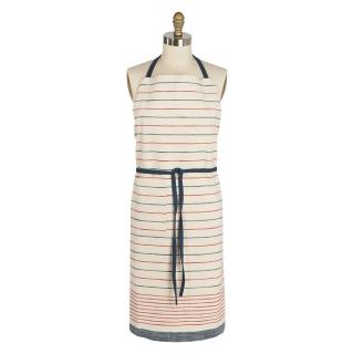 【DANICA】Heirloom平口單袋圍裙 復古條紋(廚房圍裙 料理圍裙 烘焙圍裙)
