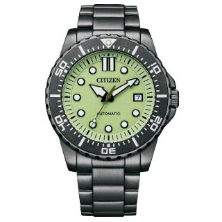 【CITIZEN 星辰】夜光型者錶款時尚機械腕錶 43mm(NJ0177-84X)