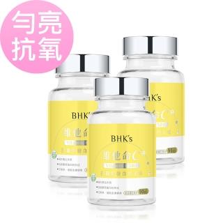 【BHK’s】維他命C500錠 三瓶組(90粒/瓶)