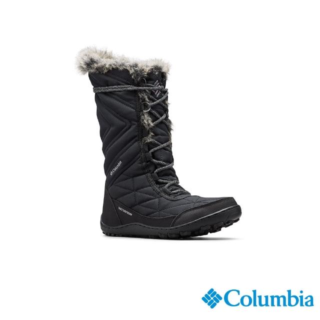 【Columbia 哥倫比亞官方旗艦】女款-MINXOmni-Tech鋁點蓄熱防水長筒雪靴-黑色(UBL59640BK/HF)
