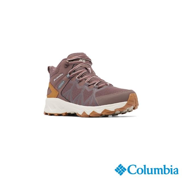 【Columbia 哥倫比亞官方旗艦】女款-PEAKFREAKOutdry防水高筒健走鞋-紫棕色(UBL75730CO/HF)