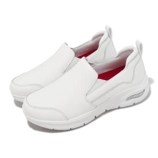 【SKECHERS】工作鞋 Arch Fit SR-Lexal 女鞋 白 全白 足弓支撐 防滑大底 套入式(108190-WHT)