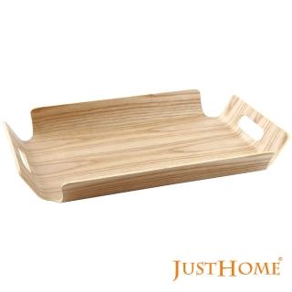 【Just Home】水柳曲木雙耳木質拖盤39.5x28.5cm(托盤 端盤)