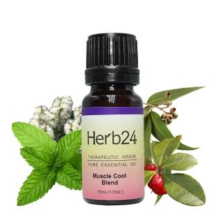 【草本24】Herb24 鎮靜舒筋 複方純質精油 10ml(肌肉及肩頸緊繃的好幫手、100%純植物萃取)