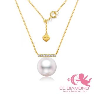 【CC Diamond】日本AKOYA珍珠18K金 輕珠寶套鍊(8.8mm)
